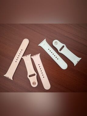 Apple Watch Bands in Light Pink and white 40mm